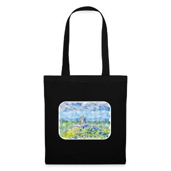 Allemagne Aquarelle Esquisse Dessinée à la main Illustration - Sac en tissu - noir - Devant