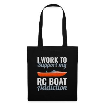 Rc Boat Racing Electric Powerboat Speedboat Race - Tote Bag - black - Front