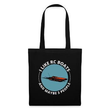 Rc Boat Racing Electric Powerboat Speedboat Race - Tote Bag - black - Front