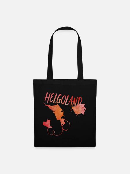 Helgoland - Stoffbeutel - Schwarz