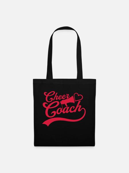 Liebe Cheer Coach Megafon - Stoffbeutel - Schwarz