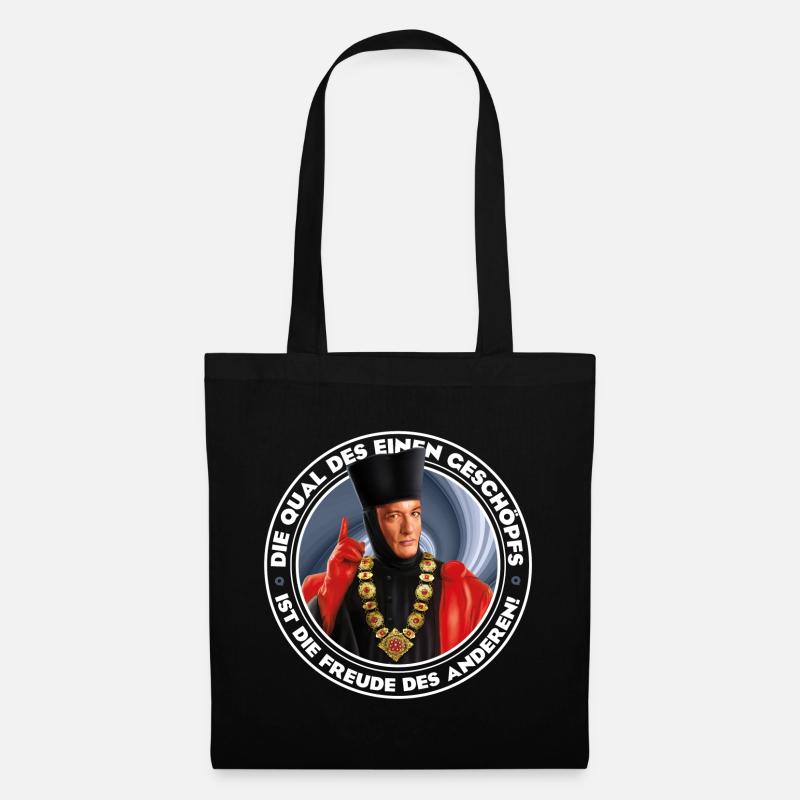 Star Trek The Next Generation Q Spruch - Stoffbeutel - Schwarz