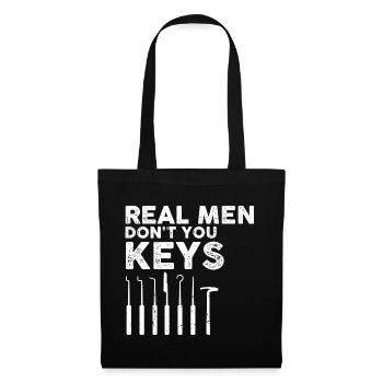 Hommes Schlosdienst Technicien de verrouillage Conception - Sac en tissu - noir - Devant