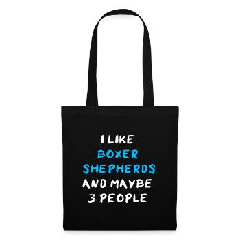 Berger Boxer - Sac en tissu - noir - Devant