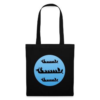 Dragon Boat Racing Crew Paddlers Water Sport - Tote Bag - black - Front