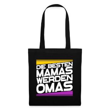 Großmutter Oma gratulation Statement Großmama - Stoffbeutel - Schwarz - Vorne