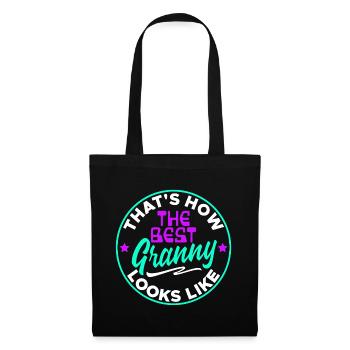 Cool Statement Best Grandma Grandchild Grandmother - Tote Bag - black - Front