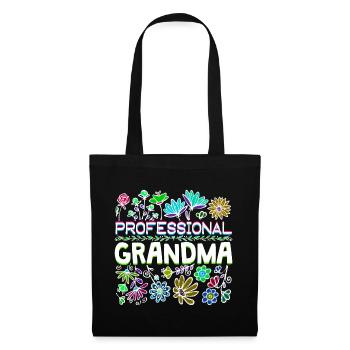 Grand-mère disant Grand-mère Grand-mère Retraite - Sac en tissu - noir - Devant