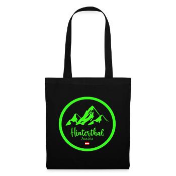 Hinterthal Alpen Neon Logo - Stoffbeutel - Schwarz - Vorne