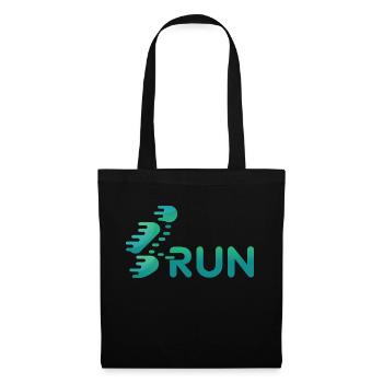 Run - Tote Bag - black - Front