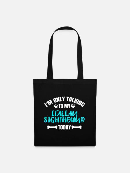 Italian Sighthound - Stoffbeutel - Schwarz