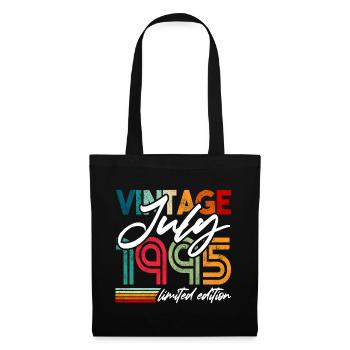 Vintage geboren Juli 1995 Geburtstag Juli 1995 - Stoffbeutel - Schwarz - Vorne