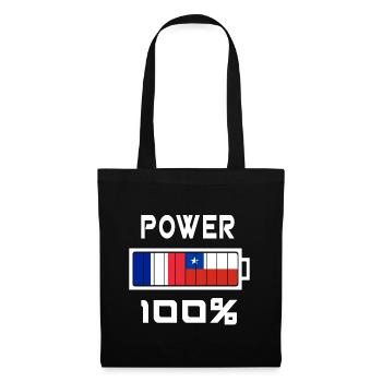 Chili et France Power 100 % - Sac en tissu - noir - Devant