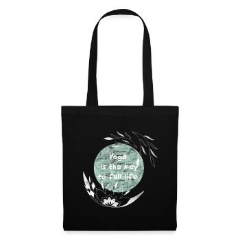 Le yoga est la clé de la vie - Sac en tissu - noir - Devant