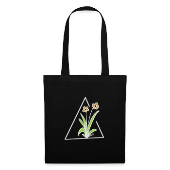 flower triangle - Tote Bag - black - Front
