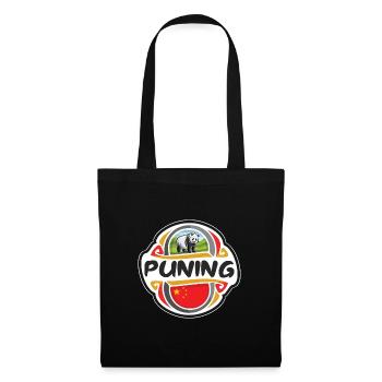 Puning Chine Drapeau Badge Souvenir de Voyage Timbre - Sac en tissu - noir - Devant