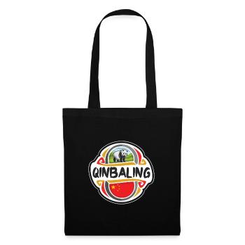 Qinbaling Chine Drapeau Badge Souvenir de Voyage Timbre - Sac en tissu - noir - Devant