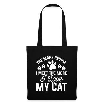 I Love My Cat - Tote Bag - black - Front