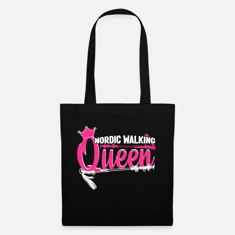 Nordic Walking Queen - Stoffbeutel - Schwarz
