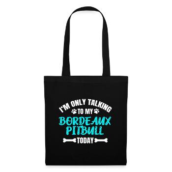 Bordeaux Pitbull - Sac en tissu - noir - Devant