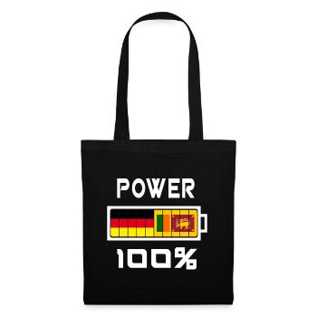 Deutschland und Sri Lanka Power 100% - Stoffbeutel - Schwarz - Vorne
