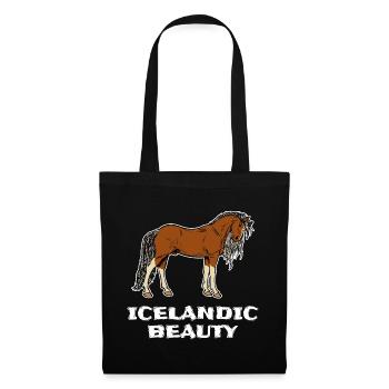 Icelandic Horses Statement Horse Love Horse Fan - Sac en tissu - noir - Devant