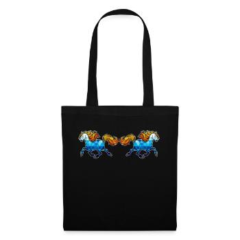 Icelandic Horses Horses Gallop Horse love Horse fan - Tote Bag - black - Front