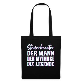 Steuerberater Mann Mythos Legende Steuerberater Ge - Stoffbeutel - Schwarz - Vorne