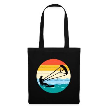 Kitesurf Kitesurf Kitesurf Vintage Rétro - Sac en tissu - noir - Devant