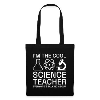 Je suis le professeur de sciences cool - Sac en tissu - noir - Devant