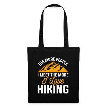 I Love Hiking - Tote Bag - black - Front