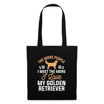 I Love My Golden Retriever - Tote Bag - black - Front