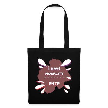 ENTP Stereotype Design Moral - Stoffbeutel - Schwarz - Vorne