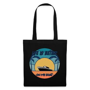 Boat Captain Gift Ship Boat Owner Captain - Tote Bag - black - Front