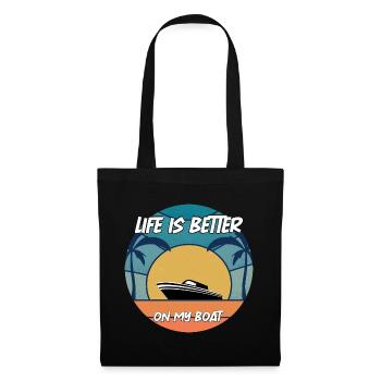 Boat Captain Gift Ship Boat Owner Captain - Tote Bag - black - Front