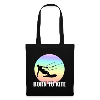 Kitesurfen Kitesurfen Kiteboarding Kiteboarder - Stoffbeutel - Schwarz - Vorne