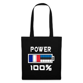 L'Estonie et la France gagnent 100 % - Sac en tissu - noir - Devant