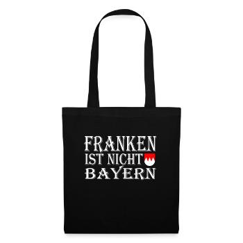 Franken ist nicht bayern - Stoffbeutel - Schwarz - Vorne