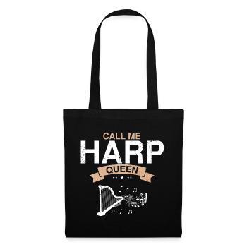 Conceptions de joueurs de harpe pour les conceptions de joueurs de harpe - Sac en tissu - noir - Devant