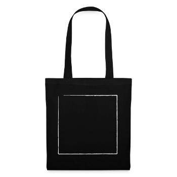 Frame brush frayed | Vectorgraphic - Tote Bag - black - Front