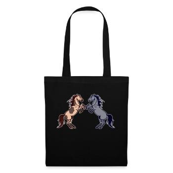 Horse Fool Gallop Horse Love Icelandic Horses - Tote Bag - black - Front