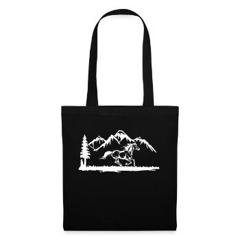Cool Icelandic Horses Gallop Horse Fool Horse Love - Tote Bag - black - Front