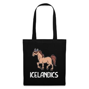 Icelandic Horses Horses Icelandic Horse Fan Horse Love - Tote Bag - black - Front
