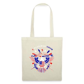 Ein schönes amerikanisches Adler Design - Stoffbeutel - Natur - Vorne