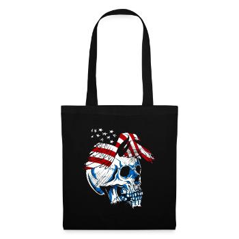 A beautiful and creepy skull design - Tote Bag - black - Front