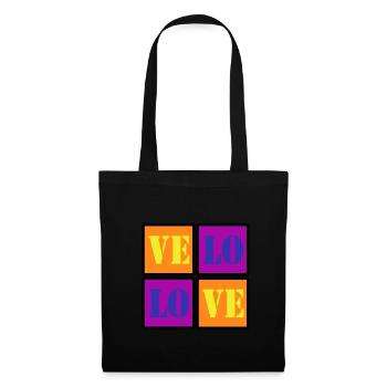 VELO LOVE LOVE BIKE BIKE GIFT - Tote Bag - black - Front