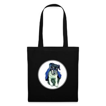 Chilean Fox Terrier Dog Watercolor Illustration - Tote Bag - black - Front