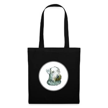 Cesky Terrier Hund Aquarell Skizze Illustration - Stoffbeutel - Schwarz - Vorne