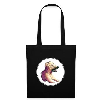 Kombai Hund Aquarell Farbe Illustration - Stoffbeutel - Schwarz - Vorne