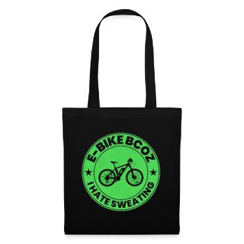 E-Bike Electric-Bike E-Cyclist Bicycling Rider - Tote Bag - black - Front